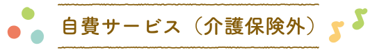 自費サービス（介護保険外）